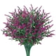 thumbnail image 1 of Nvzi 8 paquetes de flores artificiales, plantas de exterior falsas, flores de lavanda artificiales anti-UV,decoraciones colgantes para interiores y exteriores, 7 tenedores (loto rojo), 1 of 5