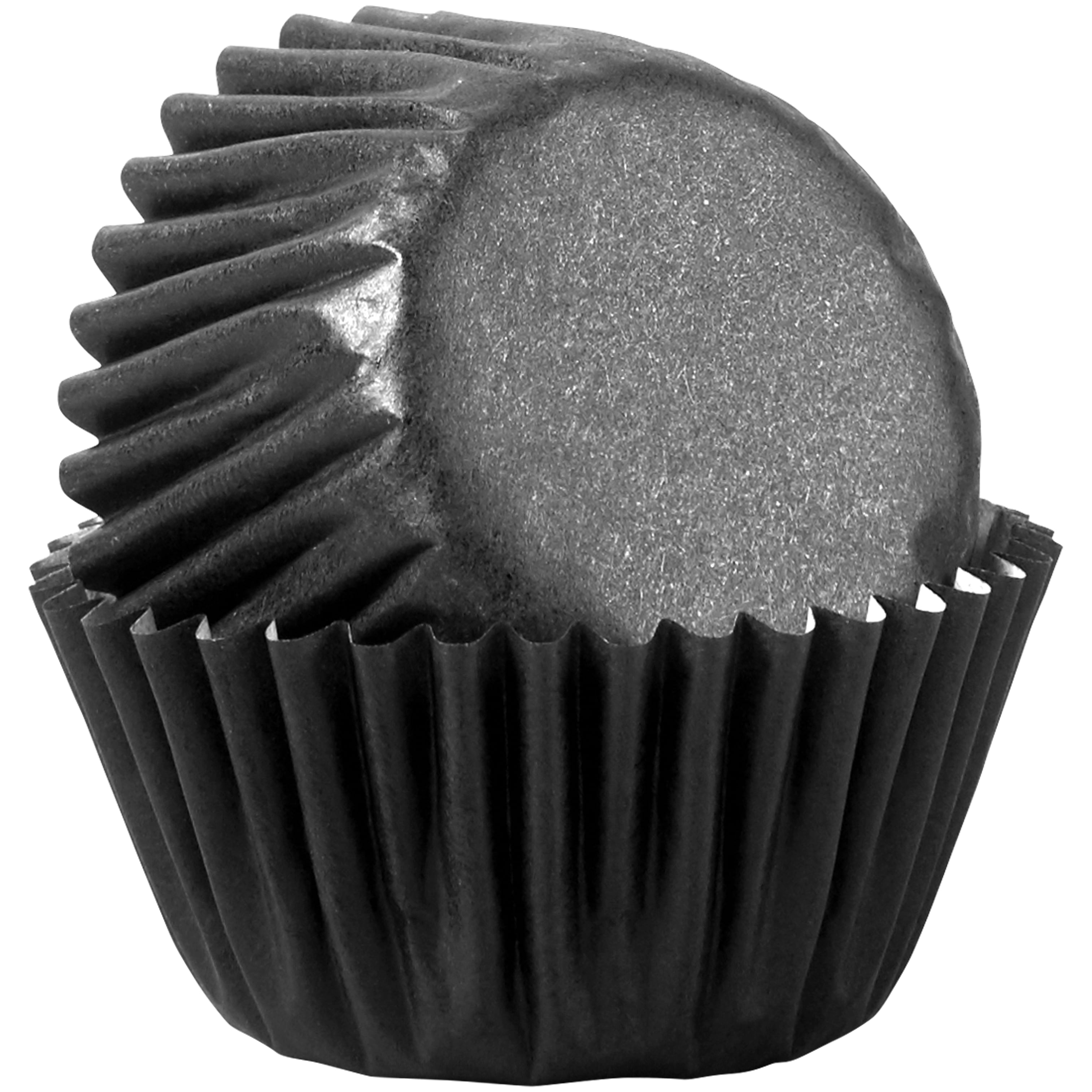 Wilton Mini Cupcake Liners, Black, - Walmart.com