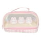 thumbnail image 2 of Lindo bolso para bolígrafos con diseño de conejo, estuche para lápices Kawaii transparente impermeable de doble capa, bolso de cosméticos rosa con asa para niños, 2 of 5