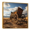 thumbnail image 2 of Designart "Classic Western Carriage Cart In The Usa" Old American Cart Floater Framed Canvas Wall Art, 2 of 5