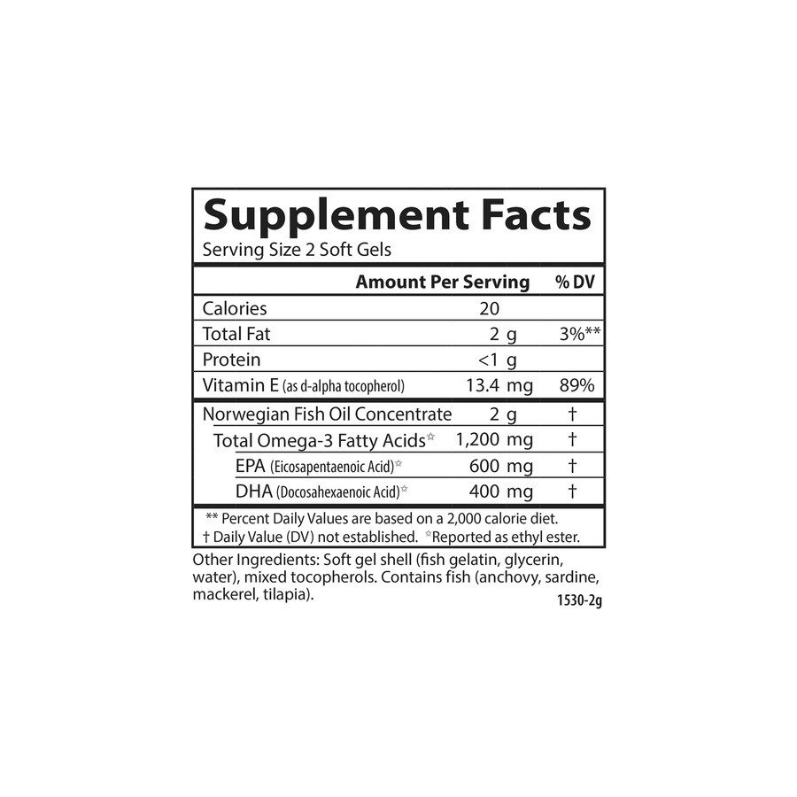 Carlson Laboratories Super Omega-3 Fish 100 Softgel