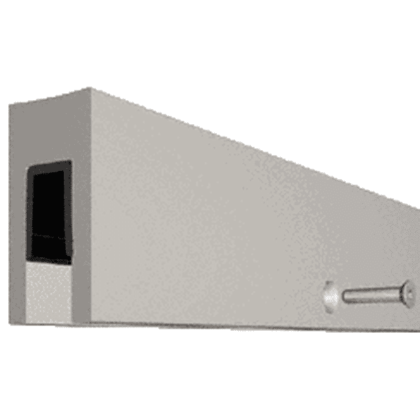 CRL B7B20 HeavyDuty Smoke Baffle Base Shoe for 3/4" Glass 20' Length