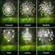 thumbnail image 2 of Luces solares para jardín Maleyt, paquete de 8, 120 LED, 8 modos de control remoto, 2 of 6