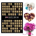 thumbnail image 3 of La aventura Chanllege 100 Love Valentine's Present Fates Date Scratch off Cartel Hermosos iconos en bolsas Paquete para amantes adultos Base negra kenally HA028200-01, 3 of 7