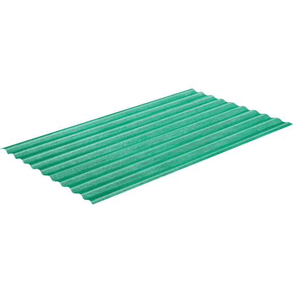 Sequentia Fiberglass Panel 26 in. x 8 ft. 8 ft. One Side 550 Green