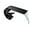 Black, variant on White Basin Faucet Curved Creative Waterfall Hot And Cold Water Mixer Tap, Wash Face Sink Bathroom Stainless Steel Faucet