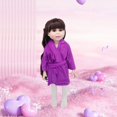 thumbnail image 4 of Iumwxz 18 Inch Winter Doll Cotton Velvet Vests Jacket Denim Jacket Three Piece Set Jumpsuit Reborn Doll Universal Clothing Accessories home decor christmas clearance outdoors indoor, 4 of 5
