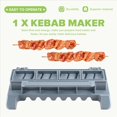 thumbnail image 4 of Máquina de Kebab de Plástico Portátil, Molde de Kebab Manual Grande, Herramienta para Asar Brochetas para Caseros., 4 of 5