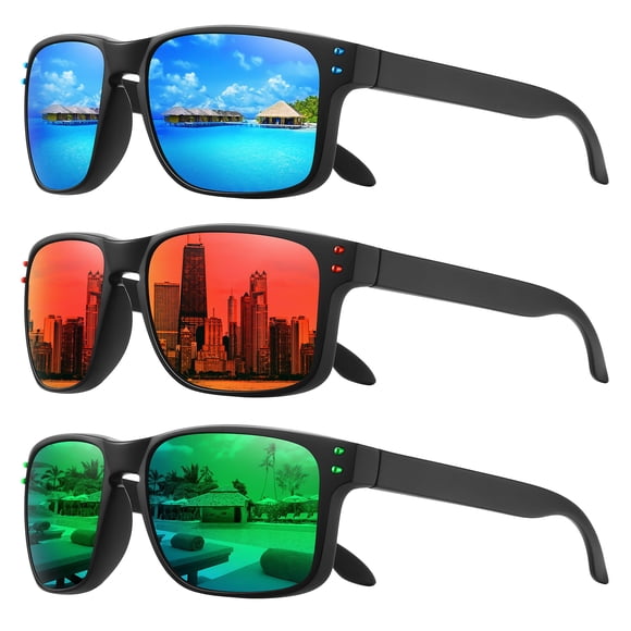 Gafas de sol MEETSUN con protección UV400 polarizadas, paquete de 3