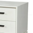 thumbnail image 3 of Benjara Nightstand with 2 Drawers and Wooden Frame, Off White, 3 of 5