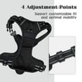thumbnail image 5 of No Pull Dog Harness, Adjustable Dog Walking Harness with Breathable Padded Vest, Reflective Safe Comfort Pet Vest with Easy Control Handle for Small Medium Large Dogs,Black/L, 5 of 10