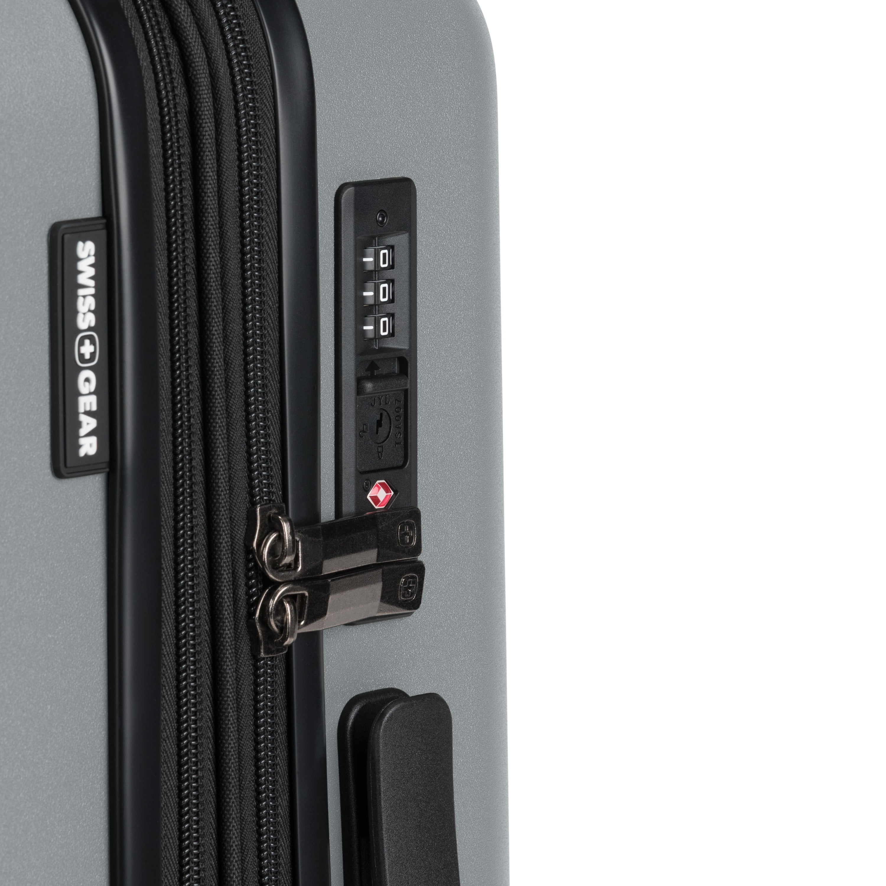 SWISSGEAR Stride Hardside Carry-On Spinner, Charcoal Gray