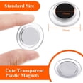 thumbnail image 2 of 45 Pieces Round Magnets Circle Whiteboard Magnets Mini Fridge Magnet for Home Schools Offices (Clear), 2 of 7
