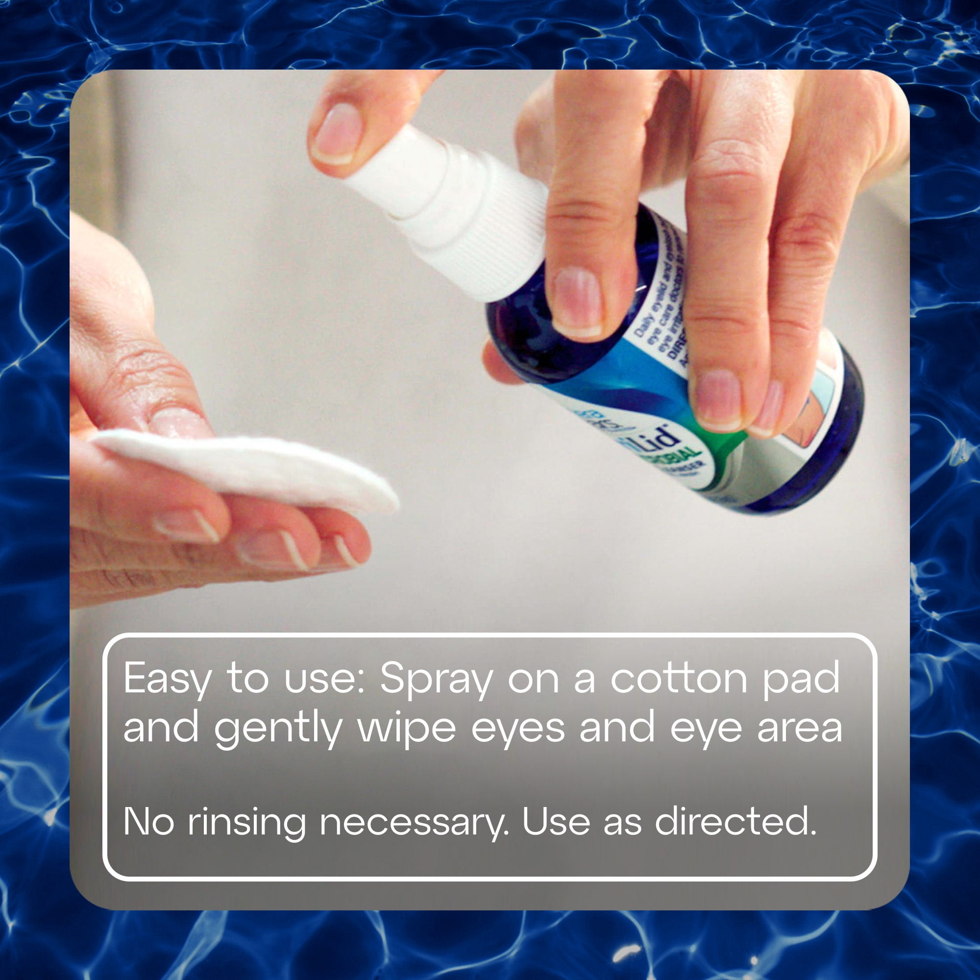 TheraTears SteriLid Antimicrobial Eyelid Cleanser and Facial Wash, 2 fl oz Spray
