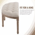 thumbnail image 4 of Bestco 49" Half Moon Upholstered Bench Shoe Bench Piano Bench for Living Room Bedroom More, 4 of 11