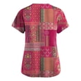 thumbnail image 3 of FrzhBrz Working Uniform for Women Stretch Breathable Print Scrub Tops Women V Neck Nursing Short Sleeve Tee Tops Medical Workwear with Pockets, 3 of 3