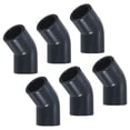 thumbnail image 1 of Conector adaptador de 45 grados Uxcell de 6 piezas, accesorio de tubo de socket de 3/4" codo Schedule 80 para línea de agua, gris, 1 of 6