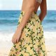 thumbnail image 5 of Pincandy Women See Through Sheer Mesh Pants Beach Swimsuit Bikini Bottom Cover up Party Club Elastic High Waist Wide Leg Pants, 5 of 7
