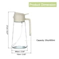 thumbnail image 2 of Pulverizador de aceite para cocinar, botella pulverizadora de aceite de oliva 2 en 1, pulverizador y dispensador de aceite de vidrio de 20oz/600ml para cocinar, barbacoa, 2 of 5