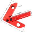 thumbnail image 2 of Woodworking Measuring Tool, Line Gauge Center, 45/90 Degree Right Angle Line Gauge Carpenter Ruler, 2 of 5