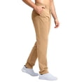 thumbnail image 4 of Uwinwear Men's Golf Pants Stretch Work Dress Comfy Pants Lightweight Quick Dry Long Pants Casual Trousers with Pockets,Khaki,S, 4 of 5
