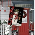 thumbnail image 3 of Christmas House Flag Snowman Buffalo Check Welcome Winter Flags Double Sided 28 x 40 Inch Burlap Vertical Merry Christmas Snowflake Outdoor Yard Decorations, 3 of 5