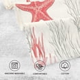thumbnail image 5 of Yayeee 2 Pack Hand Towels for Bathroom 100% Cotton 16" x 28" Soft Absorbent Kitchen Towel, Brown Starfish, 5 of 7
