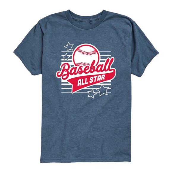 Instant Message - Baseball All Star Short Sleeve Graphic T-Shirt