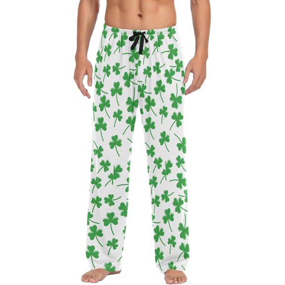 GZHJMY St. Patrick's Day Pajama Pants for Men, Lounge Pants Lightweight Men Pajama Bottoms with Drawstring Pockets, Christmas New Year Birthday Gifts, X-Large