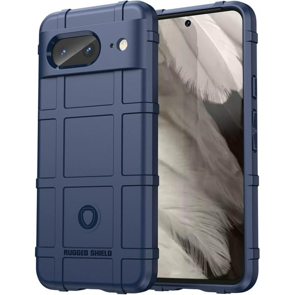 Slim Fit Case for Google Pixel 8, Rugged Shield Outdoor Durable Phone Case, Military Grade Anti-Dorp Protection and Camera Lens Protection Cover for Google Pixel 8,HD Blue