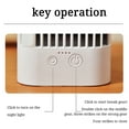 thumbnail image 4 of Peacheart Portable Air Conditioners, Personal Evaporative Air Cooler with 3 Wind Speeds, LED Night Light, Portable Mini Ac Fan for Bedroom Office Desk, 4 of 9