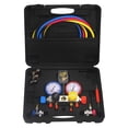 thumbnail image 2 of Manifold Gauge Set Hose Kit 410A 134A R404A R22 Diagnostic Manifold Gauge 5FT Hose Tank Adapters Adjustable, 2 of 7