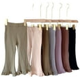 thumbnail image 7 of Esaierr Kids Toddler Girls Flare Leggings 1-10Y Little Girl Fashion Flare Underpants Baby Bell Bottom Trousers Kids High Waist Bottoms, 7 of 7