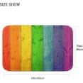 thumbnail image 2 of Bath Mats for Bathroom,Bathroom Mats Rugs No Silp,Rainbow Wood Pattern Washable Cover Floor Rug Carpets Floor Mat Bathroom Decorations 16x24 Inches for Kitchen Bedroom Indoor, 2 of 5