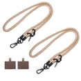 thumbnail image 1 of Unique Bargains Phone Lanyard with Lanyard Patch, Gold, 2 Pack, 1 of 4