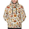 thumbnail image 4 of Hoodies for Men - Thanksgiving food Long Sleeve Comfrt Men'S Fashion Hoodies & Sweatshirts, Sweatshirts for Men Hoodies Pullover Clothing Clothes with Pouch, 4 of 7