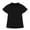 Black, variant on Summer Saving Clerance Girls Shirts Size 5-14 Years Ruffle Short Sleeve Pleated V-Neck Solid Color T-Shirts Summer Casual Lightweight Tops & Blouses for Girls Blue