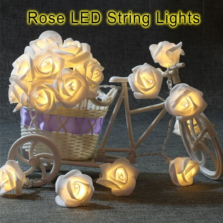 

Ozmmyan Valentines Day Gifts for HerString Lights Battery Operated Indoor With LED Light White Roses With Warm Light Valentines Day Decor Valentines Day Gifts on Clearance