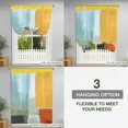 thumbnail image 3 of Tie Up Curtains for Windows Abstract Artwork Orange Yellow Valance Adjustable Balloon Curtain Modern Art Tie Up Shades for Kitchen Living Room Bedroom Privacy Curtain Drape 34x45 Inch, 3 of 9