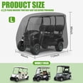 thumbnail image 2 of Funda para carrito de golf KISEER para 4 pasajeros impermeable 420D (negra), 2 of 8