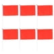 thumbnail image 1 of 50 minibanderas cuadradas de mano de color sólido para fiestas, celebraciones (rojas), 1 of 5