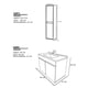 thumbnail image 3 of Combo De Gabinete para Baño Lavamanos Y Monomando + Gabinete Organizador Moscú, 3 of 6