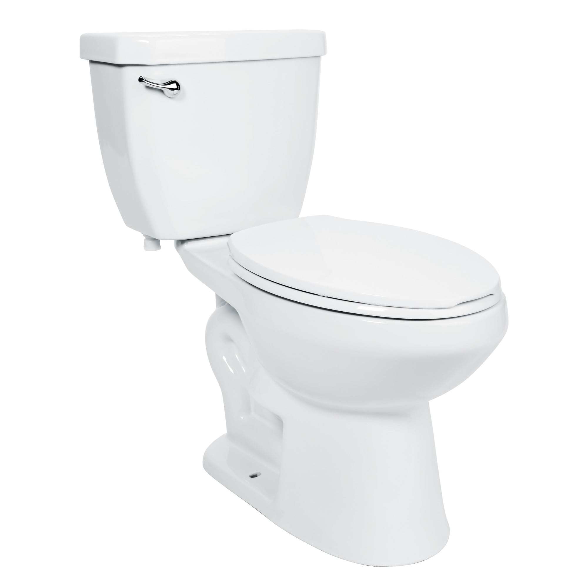 Miseno Two-Piece Toilet, White, Chair Height, 1.28 GPF, Water