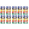 thumbnail image 2 of Kit de etiquetas para llaveros, 50 piezas de etiquetas para llaveros de colores surtidos Juego de etiquetas para llaveros de colores surtidos Diseñado meticulosamente, 2 of 9