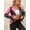Black Pink, variant on Faux Leather Jackets for Womens Spring Fall Clothes Winter Soft Casual Short Floral Motorcycle Biker Coat