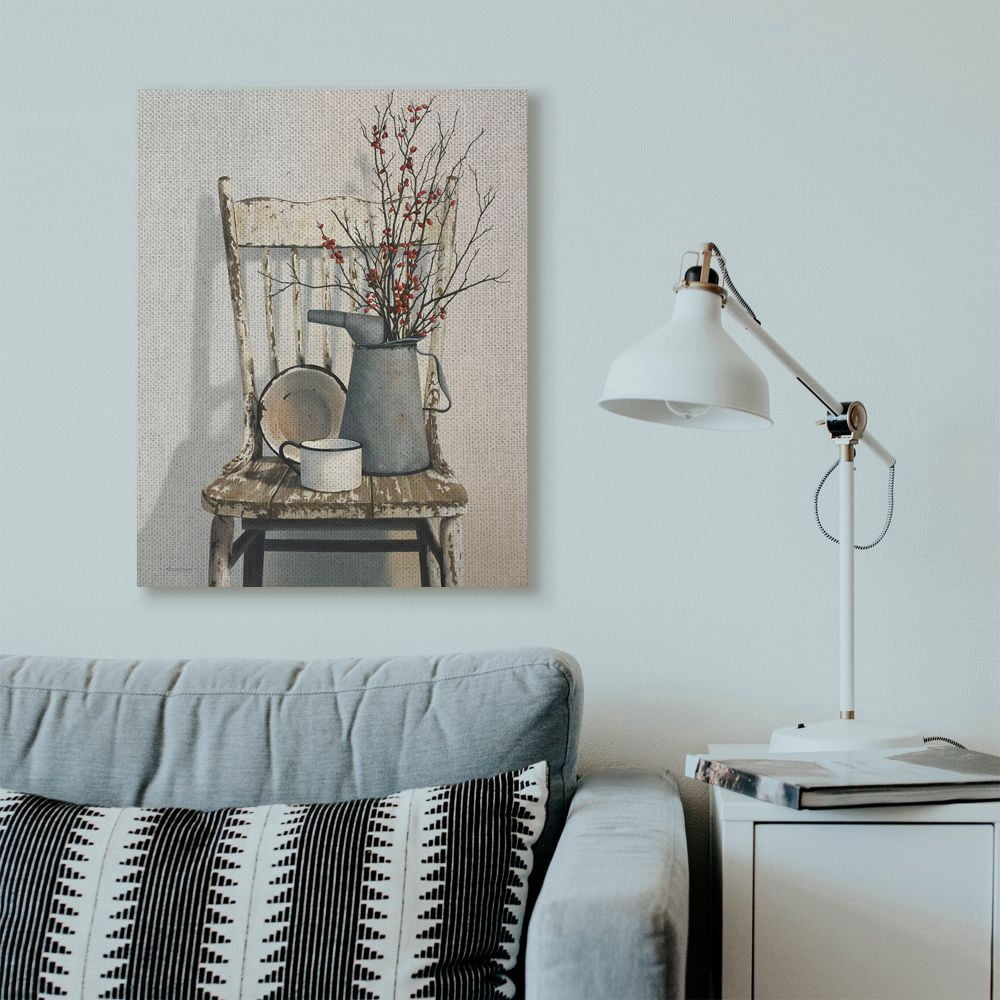 Stupell Industries Vintage Rustic Things Neutral Painting Canvas Wall Art by Cecile Baird