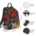thumbnail image 4 of Balery Wolf With Wildflowers Lightweight Backpack for Men and Women - Durable and Water-Resistant, Ideal for School, Work, Travel, and Everyday Use, 4 of 9