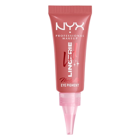 NYX Professional Makeup Lid Lingerie Liquid Eyeshadow And Cream Shimmer, Risky Rose, 0.2 fl oz