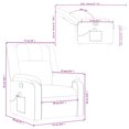 thumbnail image 4 of vidaXL Massage Recliner Chair Grey Faux Leather, 4 of 5