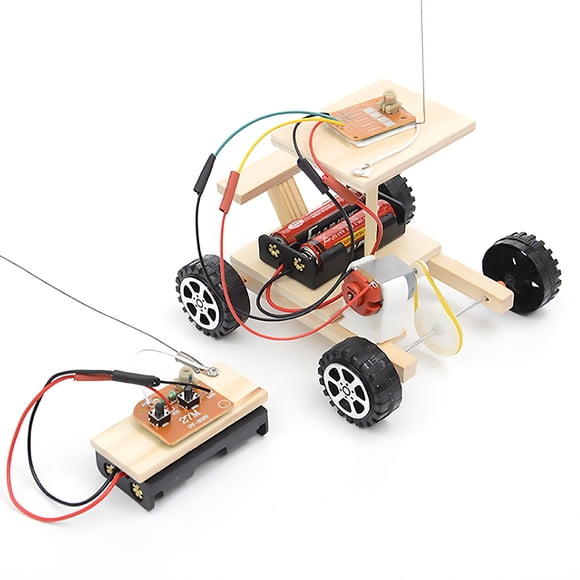 Juguete Modelo De Coche De Madera, Kit De Modelo De Coche RC De Madera DIY Juego De Juguete De Coche De Control Remoto Juguete Educativo Para NiñOs